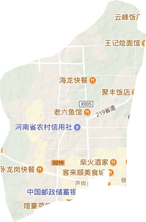 卧龙街道地形地图