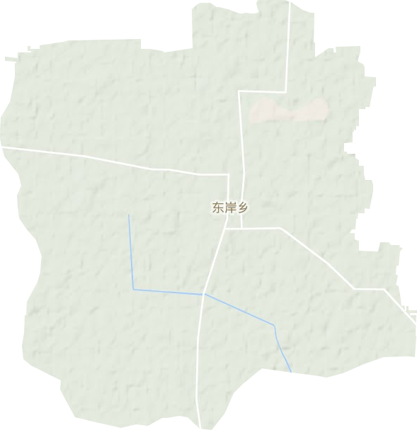 东岸乡地形地图