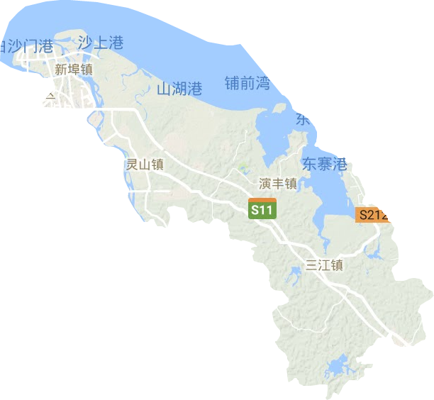 美兰区地形地图