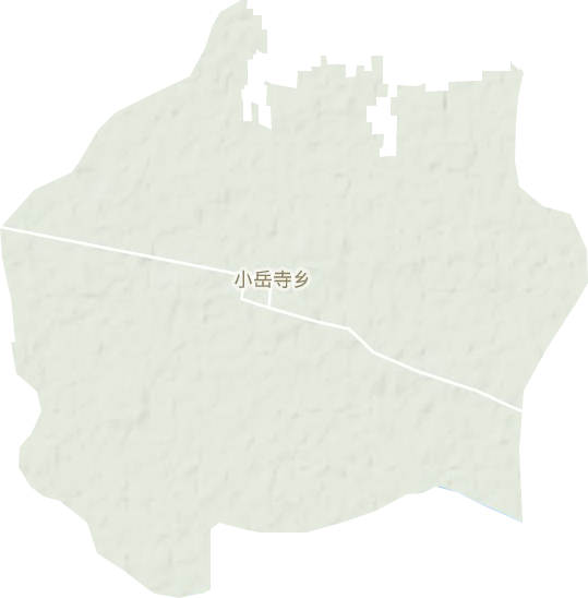 小岳寺乡地形地图