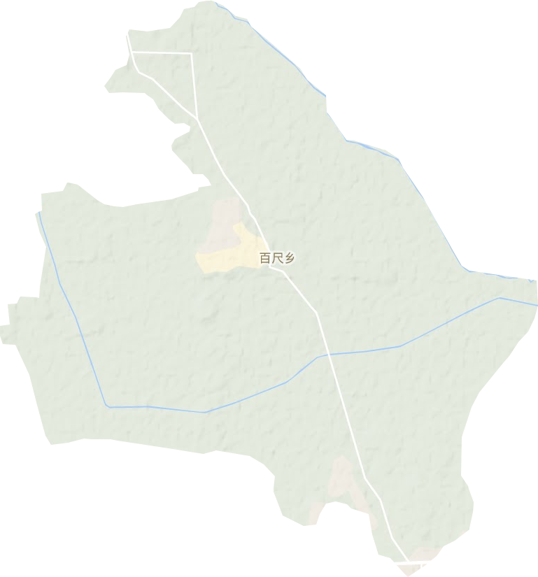 百尺乡地形地图