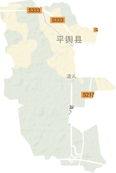 清河街道地形地图