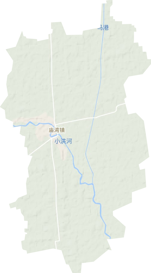 庙湾镇地形地图