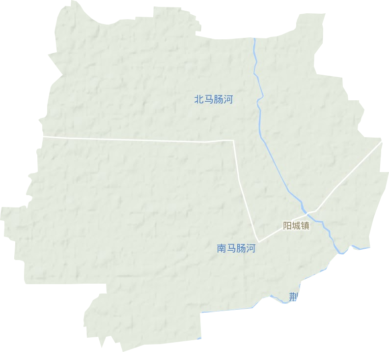 阳城镇地形地图