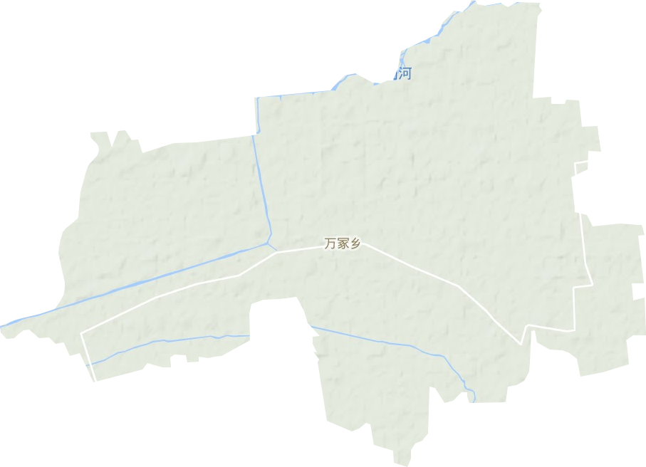 万冢镇地形地图