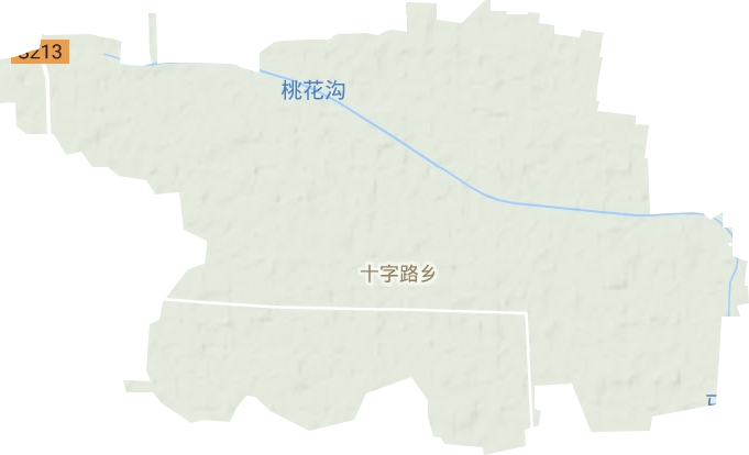 十字路乡地形地图