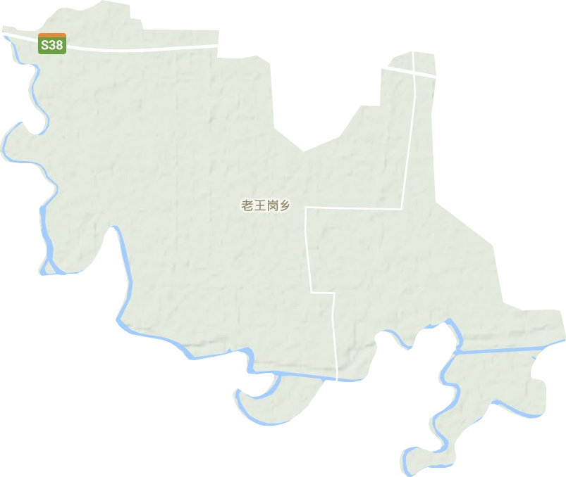 老王岗乡地形地图