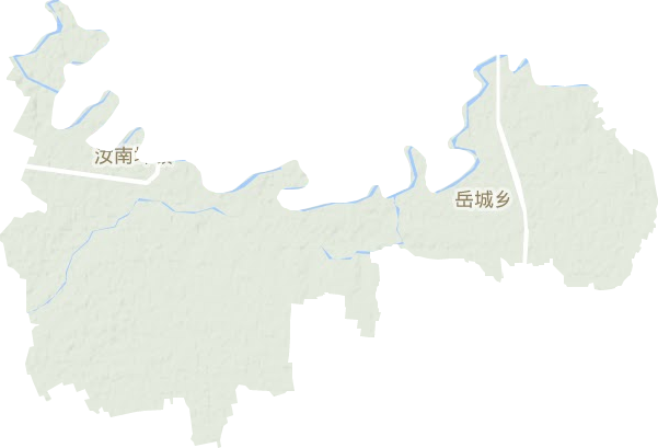 汝南埠镇地形地图