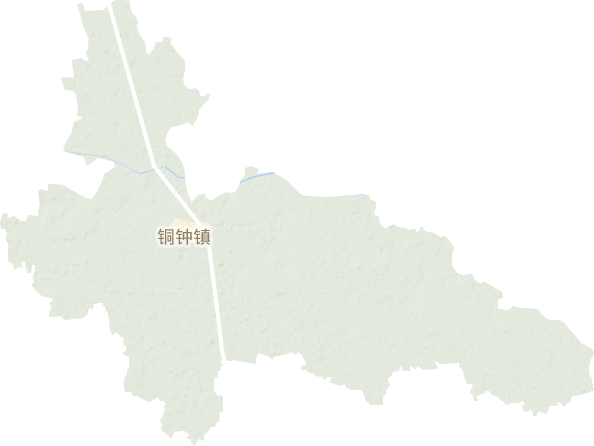 铜钟镇地形地图