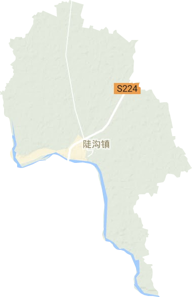 陡沟镇地形地图