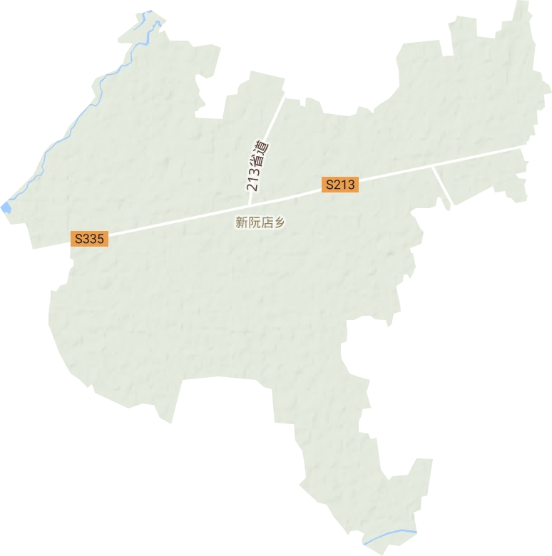 新阮店乡地形地图