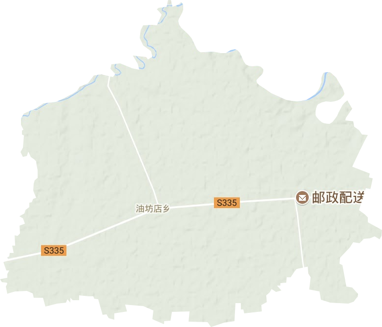 油坊店乡地形地图
