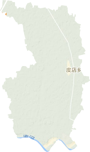 皮店乡地形地图