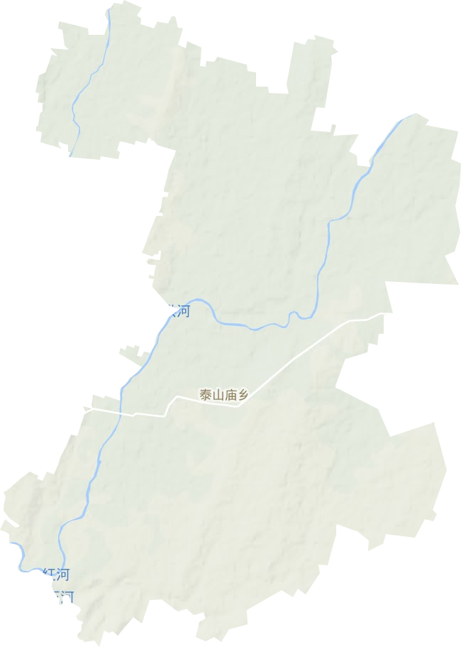 泰山庙镇地形地图