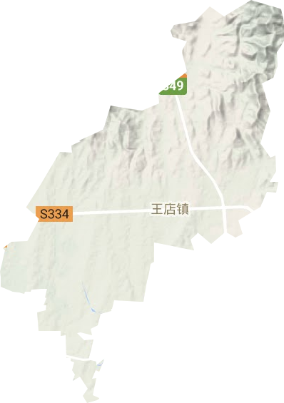 王店镇地形地图