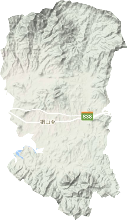 铜山乡地形地图