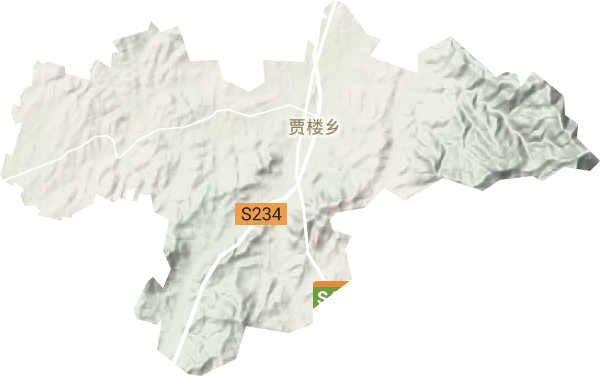 贾楼乡地形地图