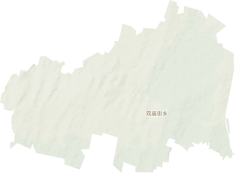 双庙街乡地形地图