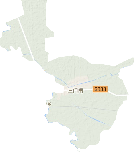 三门闸街道地形地图