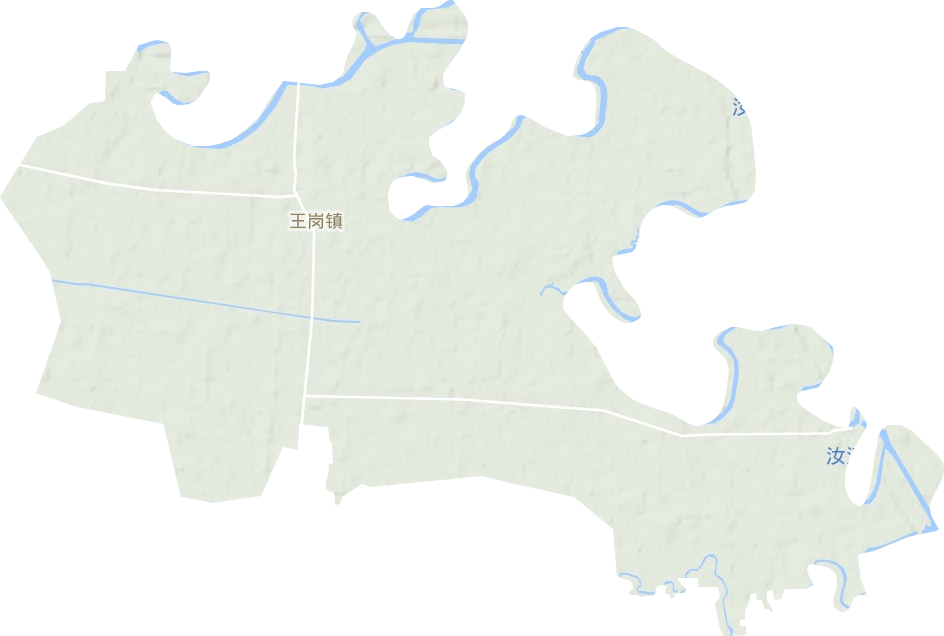 王岗镇地形地图