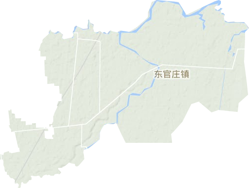 东官庄镇地形地图