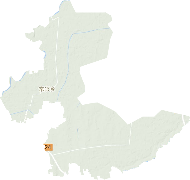 常兴镇地形地图
