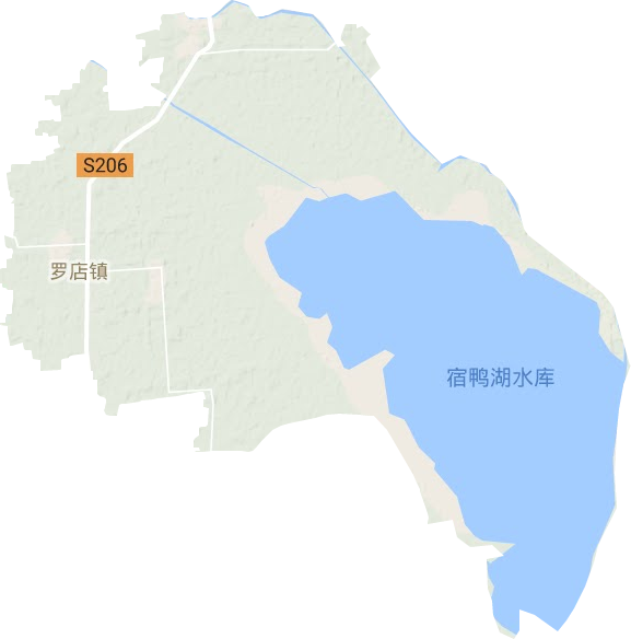 罗店镇地形地图