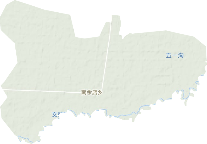 南余店乡地形地图
