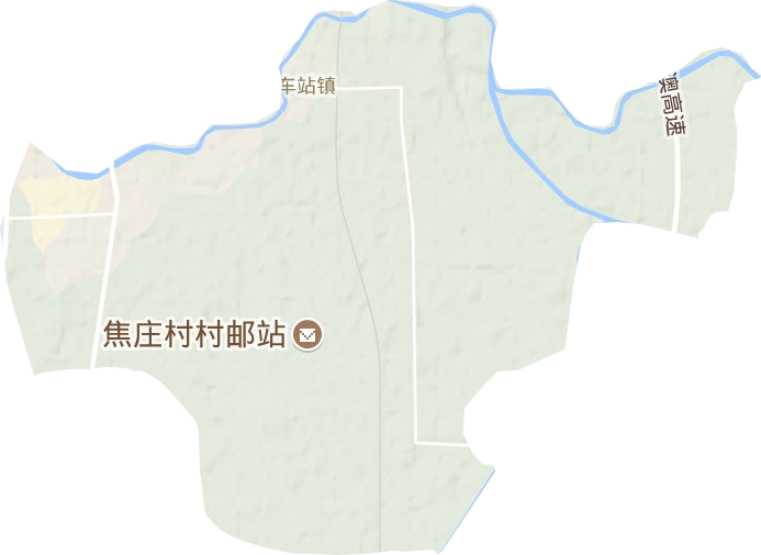 车站街道地形地图