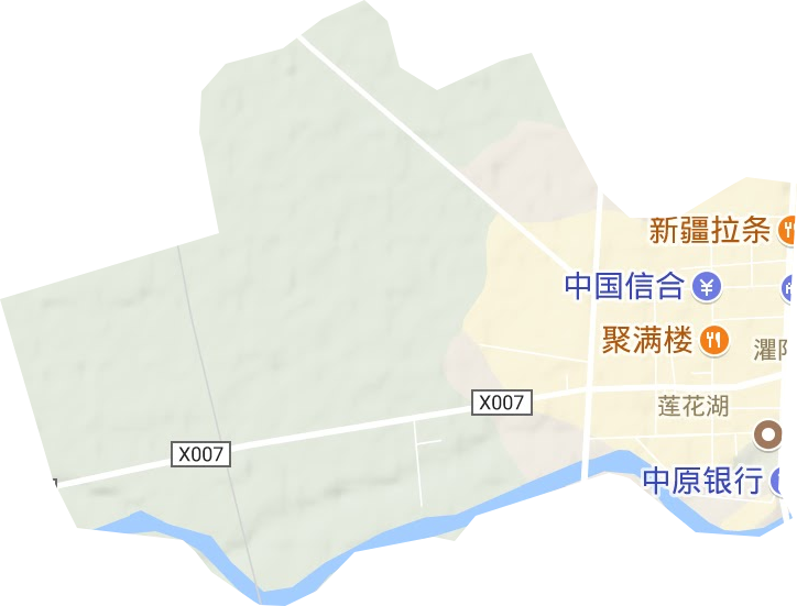 莲花湖街道地形地图