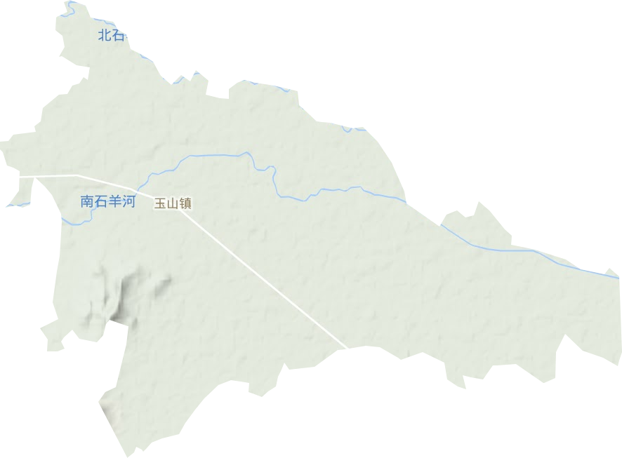 玉山镇地形地图
