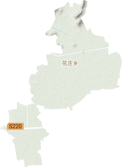 花庄镇地形地图