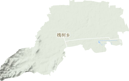 槐树乡地形地图