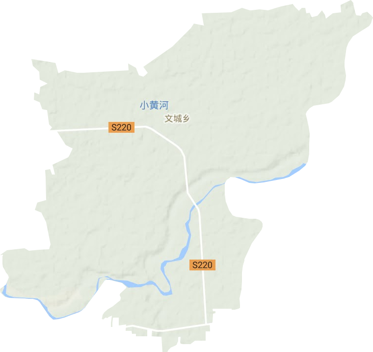 文城乡地形地图