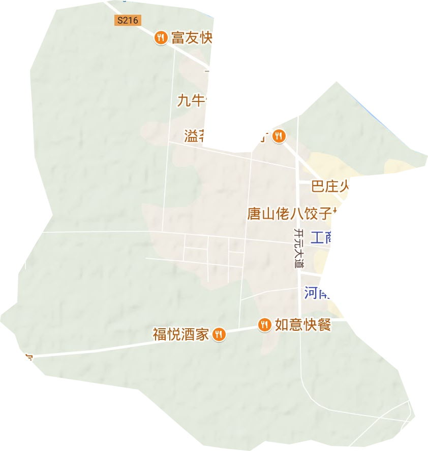 月亮湾街道地形地图