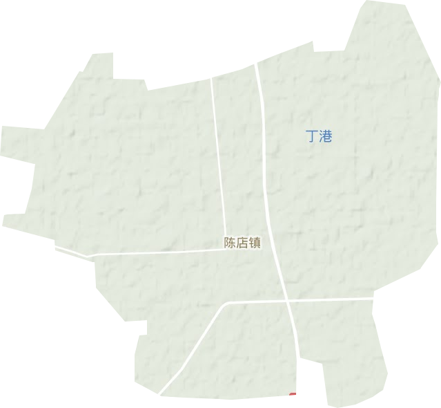 陈店镇地形地图