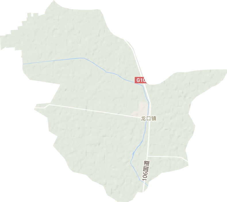 龙口镇地形地图