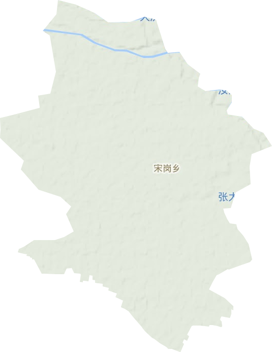 宋岗乡地形地图