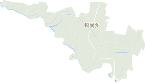 顿岗乡地形地图