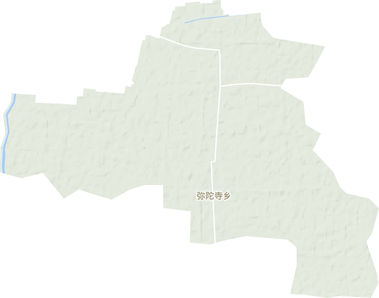 弥陀寺乡地形地图
