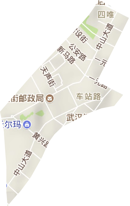 车站街办事处地形地图