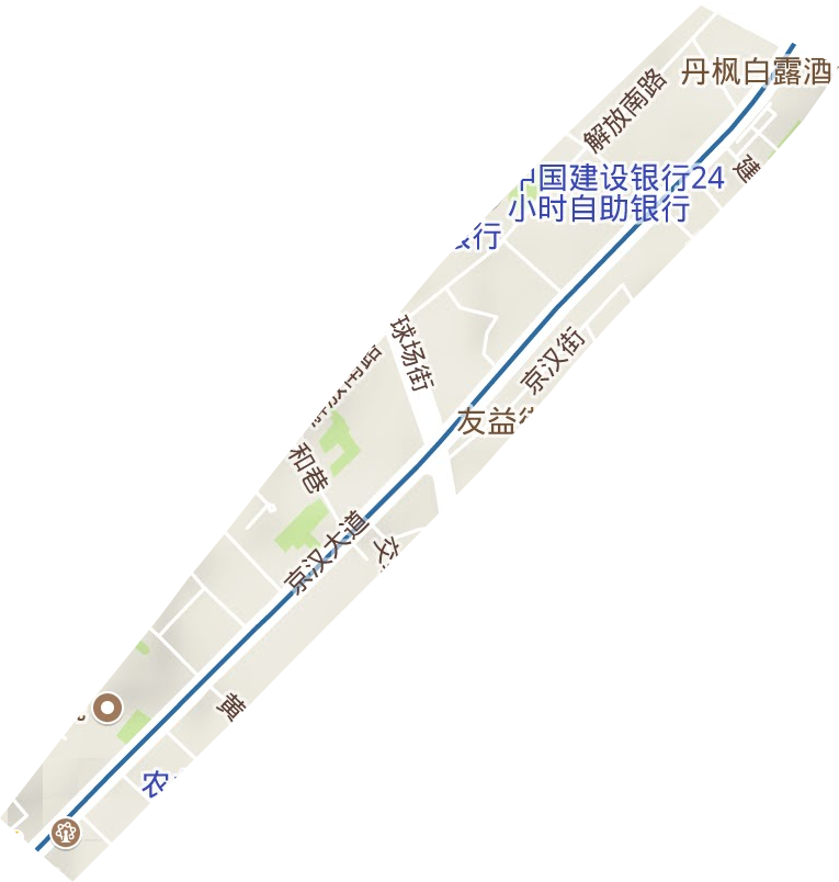 球场街办事处地形地图