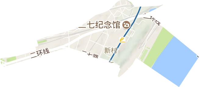 新村街办事处地形地图