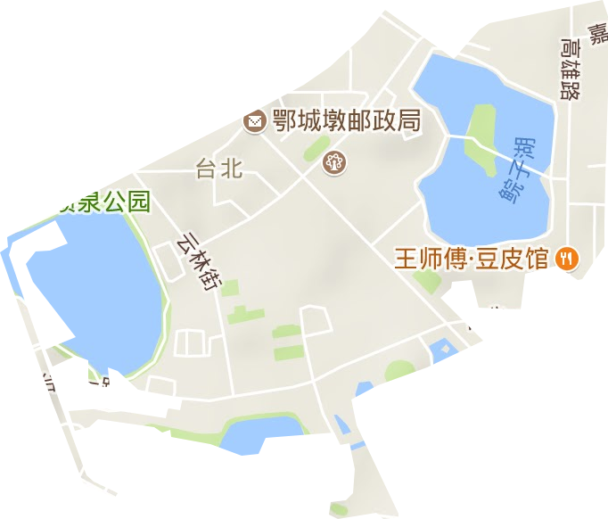 台北街办事处地形地图
