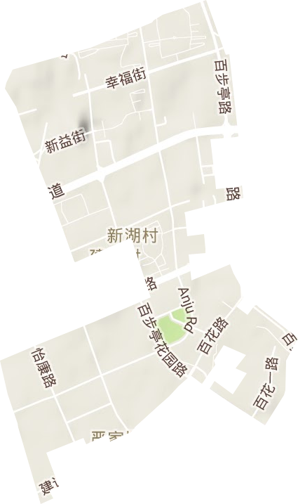 百步亭花园地形地图