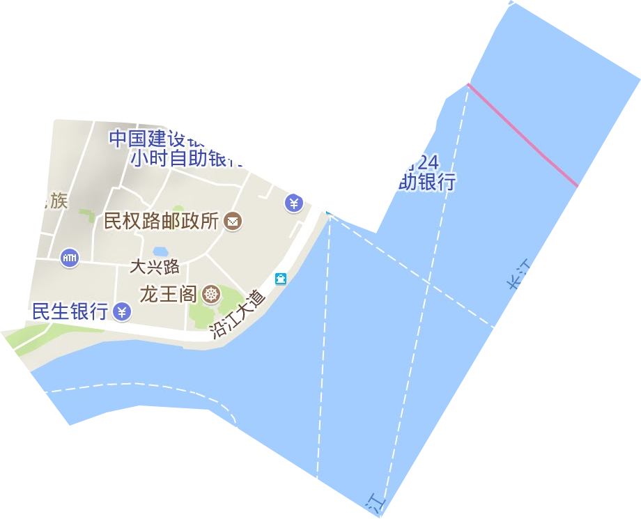 民族街办事处地形地图