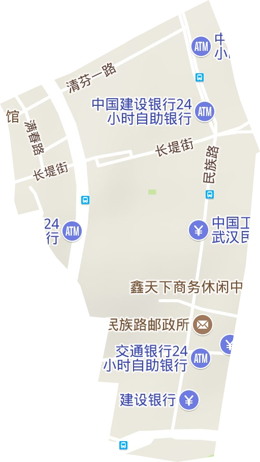 满春街办事处地形地图