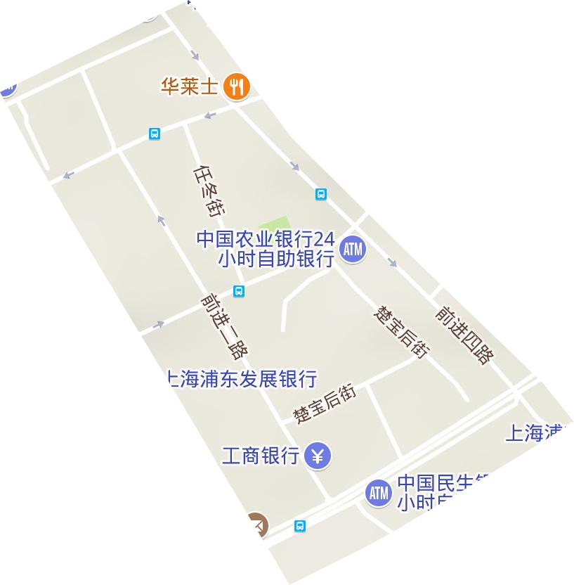 前进街办事处地形地图
