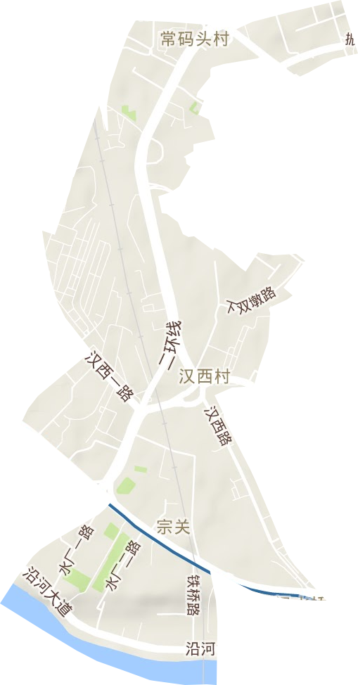 宗关街道地形地图