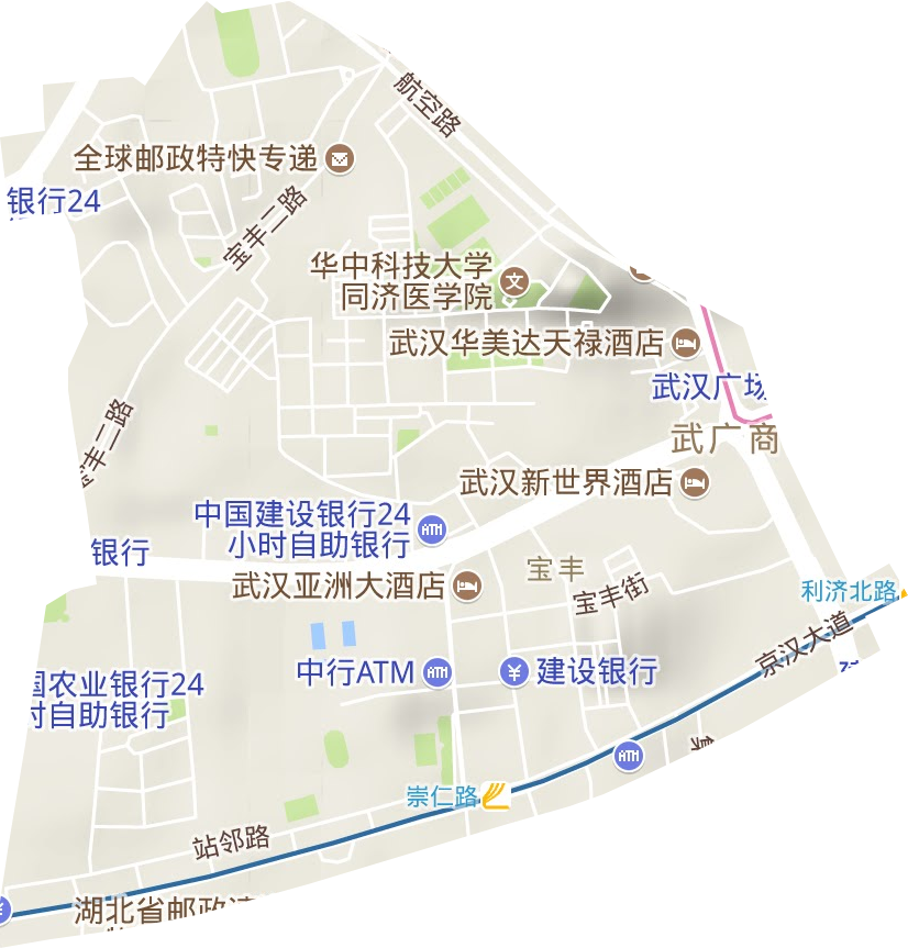 宝丰街道地形地图